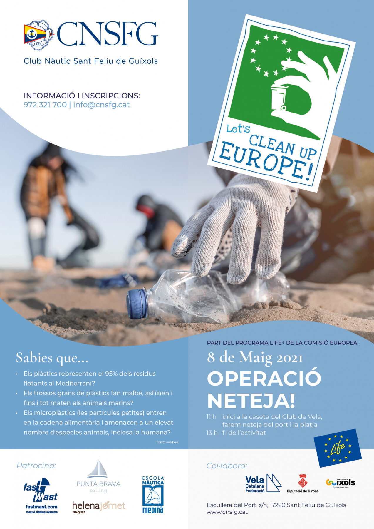 CNSFG jornada neteja litoral Let's clean up Europe